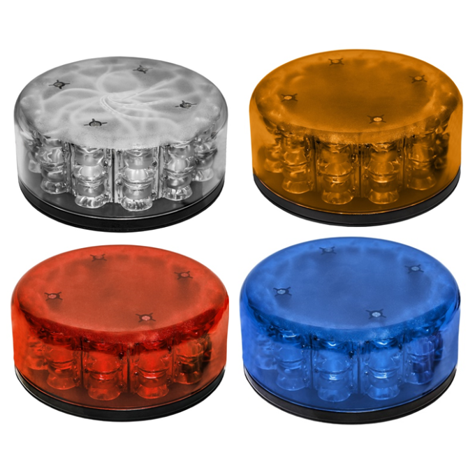 Girofar LED Magnetic aerodinamic 12-24V 24 LED-uri de 3W - 5 ani Garantie-280 km/h